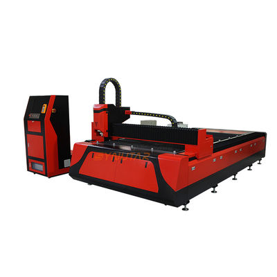 Macchina di taglio laser a fibra metallica a tavolo singolo 4KW / 6KW