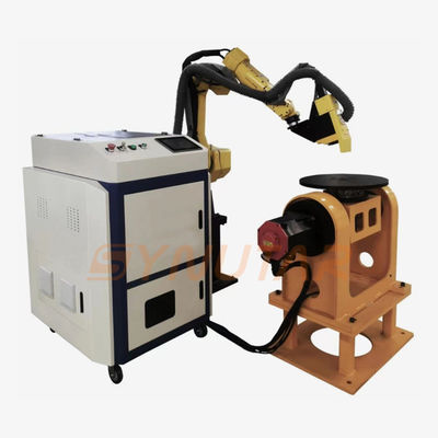 500W Pulsed Laser Machine di pulizia della superficie metallica Automatizzato braccio robotico