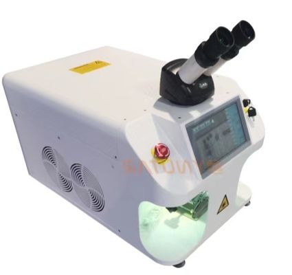 Precisione gioielleria Laser Saldatura macchina con 0,2-2mm Laser Spot Diametro 0,01mm precisione di posizionamento